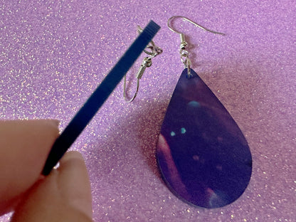 Jellyfish Earrings: Laser Cut Acrylic Jellyfish Design, Fish, Blue, Pink Jellyfish, Animals, Fish, Aquarium, Best Gifts for Her/Him/Them