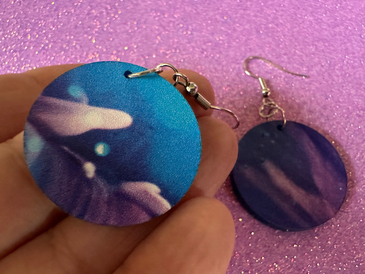 Jellyfish Earrings: Laser Cut Acrylic Jellyfish Design, Fish, Blue, Pink Jellyfish, Animals, Fish, Aquarium, Best Gifts for Her/Him/Them