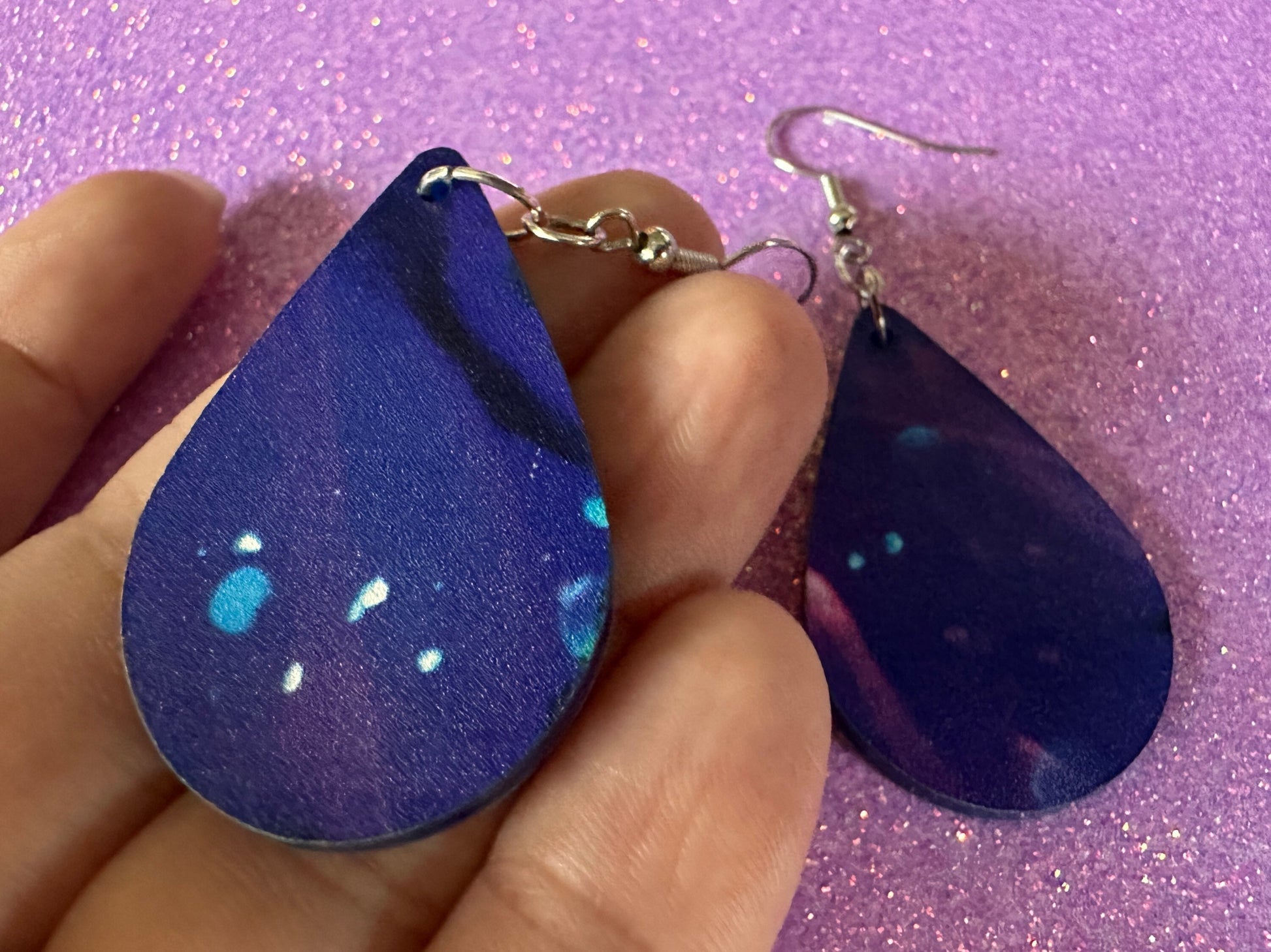 Jellyfish Earrings: Laser Cut Acrylic Jellyfish Design, Fish, Blue, Pink Jellyfish, Animals, Fish, Aquarium, Best Gifts for Her/Him/Them