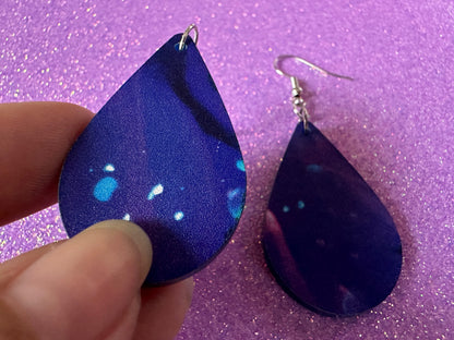 Jellyfish Earrings: Laser Cut Acrylic Jellyfish Design, Fish, Blue, Pink Jellyfish, Animals, Fish, Aquarium, Best Gifts for Her/Him/Them