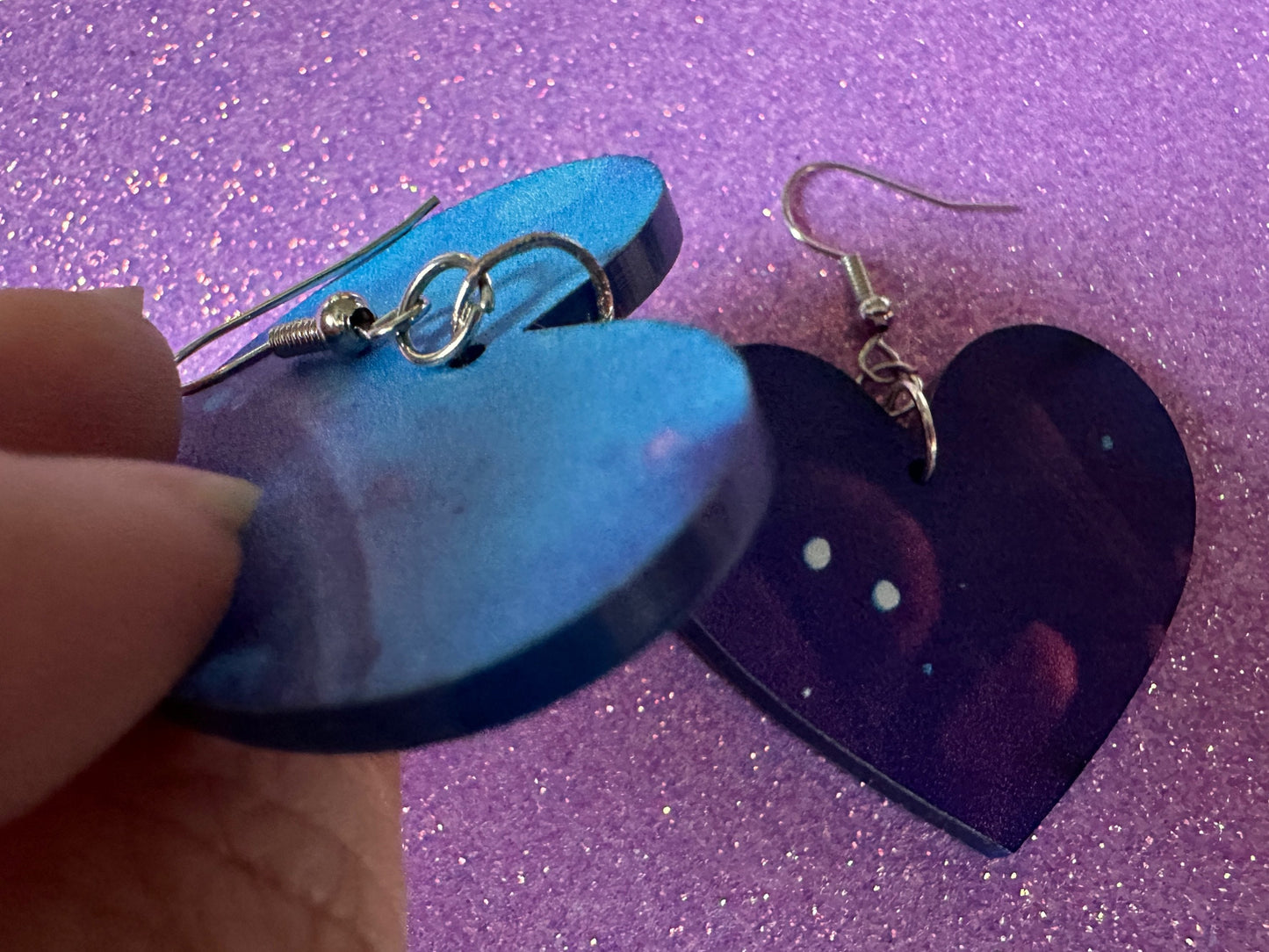 Jellyfish Earrings: Laser Cut Acrylic Jellyfish Design, Fish, Blue, Pink Jellyfish, Animals, Fish, Aquarium, Best Gifts for Her/Him/Them