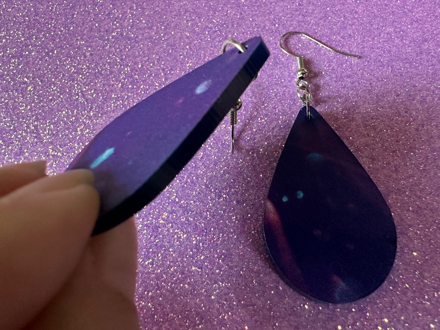 Jellyfish Earrings: Laser Cut Acrylic Jellyfish Design, Fish, Blue, Pink Jellyfish, Animals, Fish, Aquarium, Best Gifts for Her/Him/Them