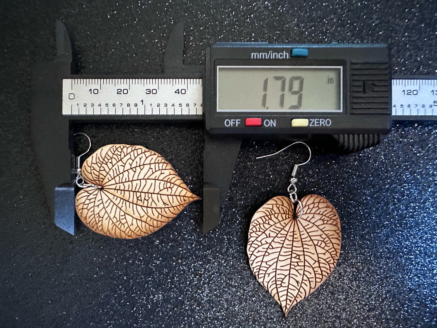 Kava Leaf Earrings: Laser Cut Wooden Leaves, Tropical Leaf, Green Earrings, Plants, Wood, Best Gifts for Her/Him/Them