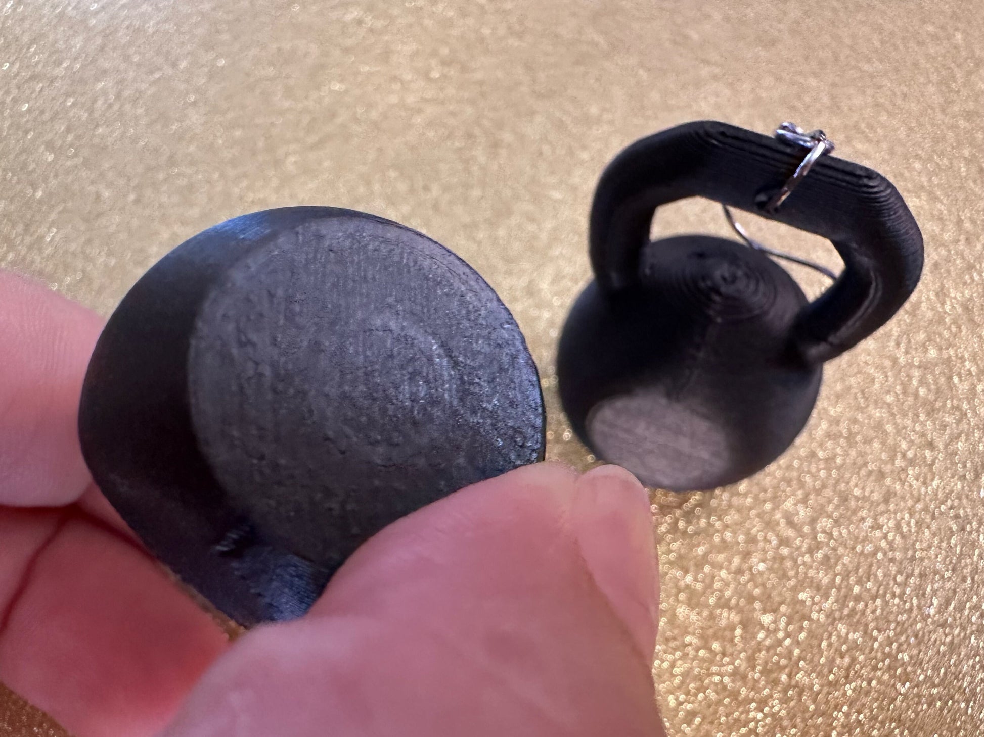 Kettlebell Earrings: 3D Printed Kettelbells, Gym, Gym Rat, Working Out, Dumbell, Workouts, Self Care, Best Gifts for Her/Him/Them
