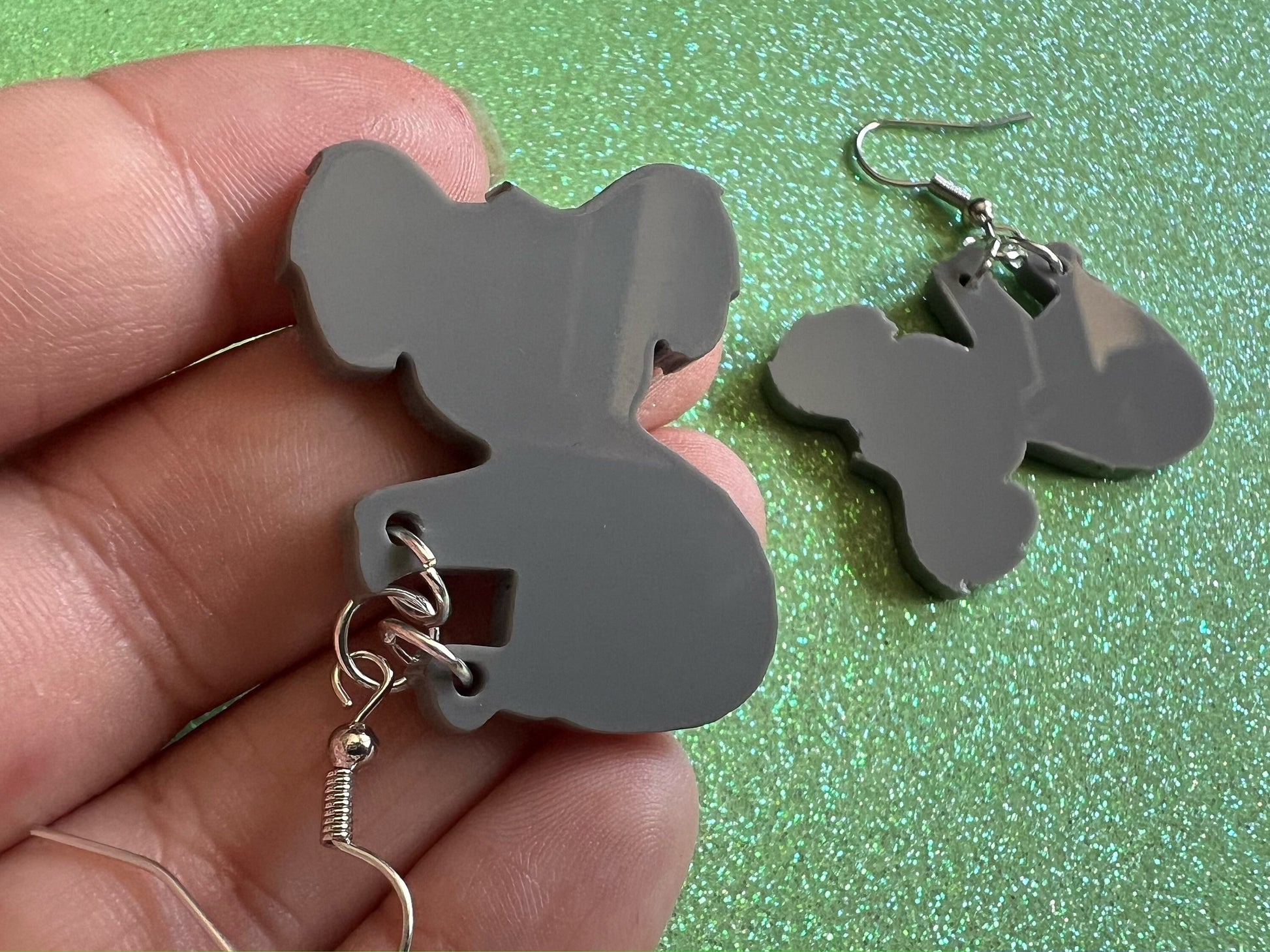 Koala Earrings: Laser Cut Acrylic Koalas, Simple Koala Outlines, Koala Silhouette, Zoo Animals, Best Gifts for Her/Him/Them