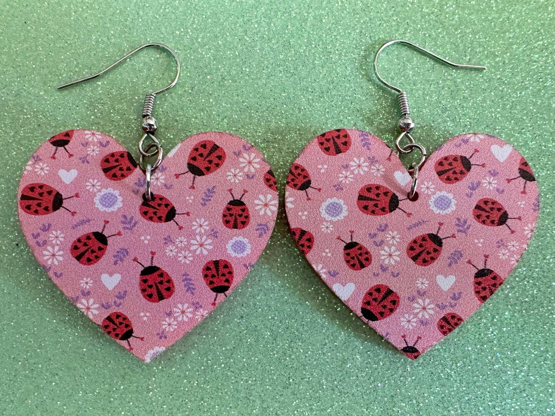 Ladybug Earrings: Laser Cut Acrylic Lady Birds, Ladybugs, Insects, Entomology, Ladybird, Summer Vibes, Cottage, Best Gifts for Her/Him/Them