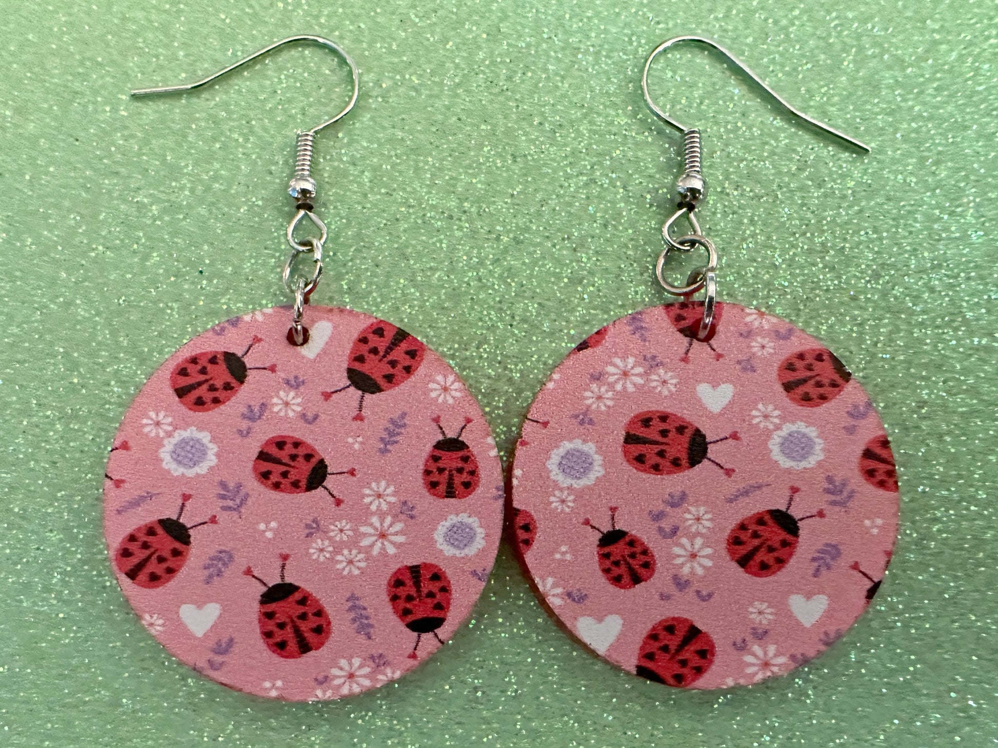 Ladybug Earrings: Laser Cut Acrylic Lady Birds, Ladybugs, Insects, Entomology, Ladybird, Summer Vibes, Cottage, Best Gifts for Her/Him/Them