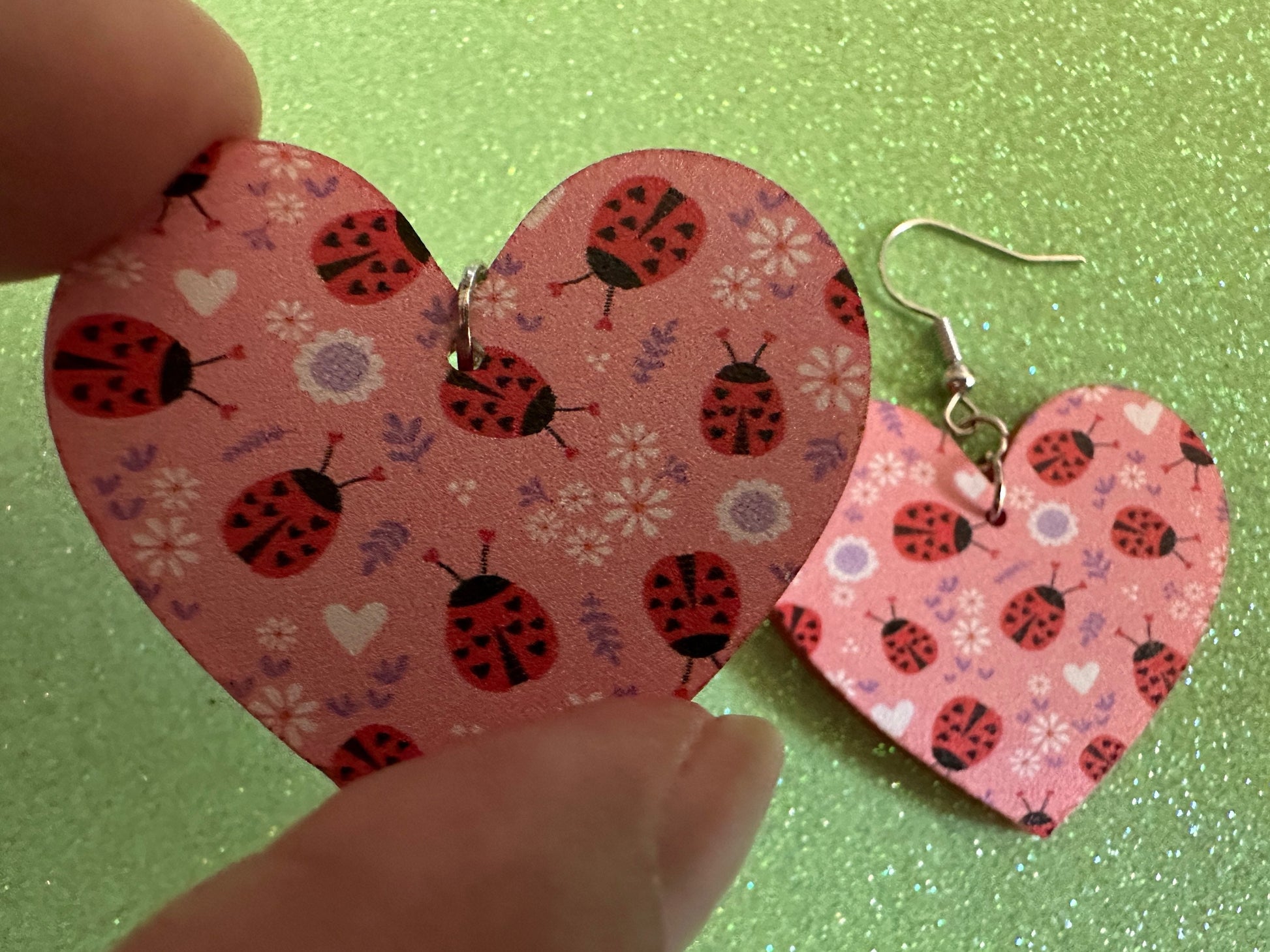 Ladybug Earrings: Laser Cut Acrylic Lady Birds, Ladybugs, Insects, Entomology, Ladybird, Summer Vibes, Cottage, Best Gifts for Her/Him/Them