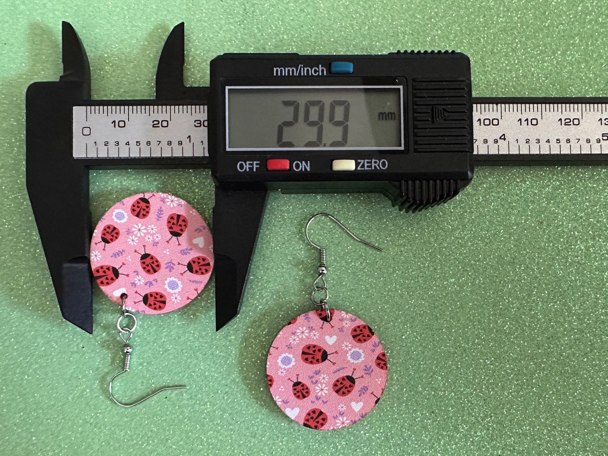 Ladybug Earrings: Laser Cut Acrylic Lady Birds, Ladybugs, Insects, Entomology, Ladybird, Summer Vibes, Cottage, Best Gifts for Her/Him/Them