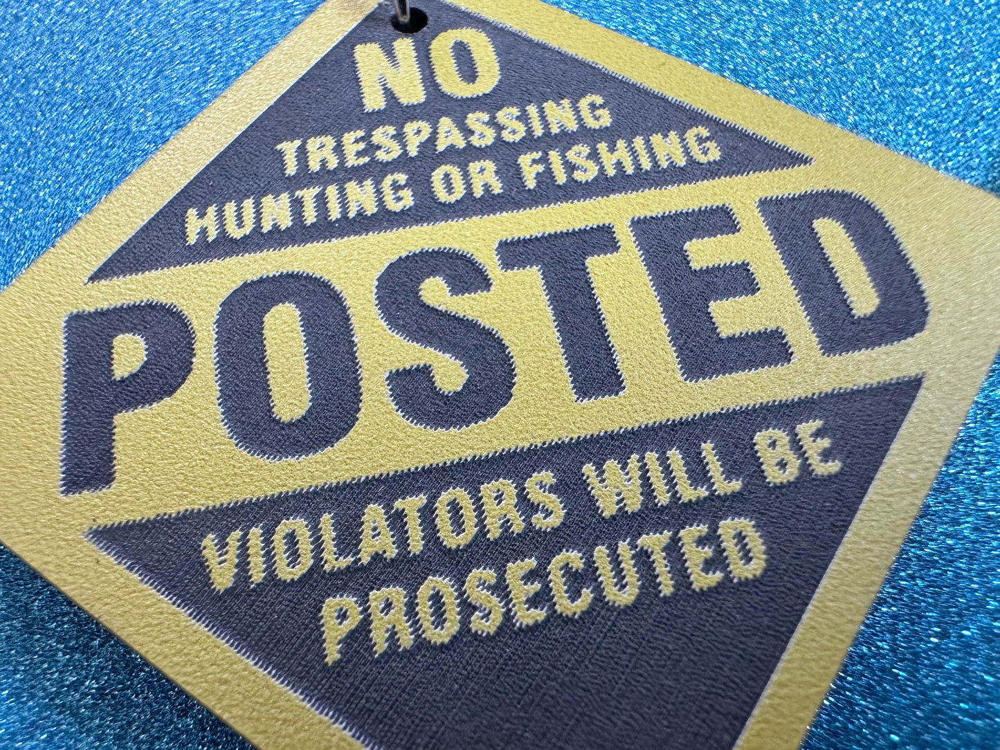 Large No Trespassing Earrings: Laser Cut Acrylic Signs, Privacy Earrings, Private Area, Posted Sign, Stay Out, Best Gifts for Her/Him/Them