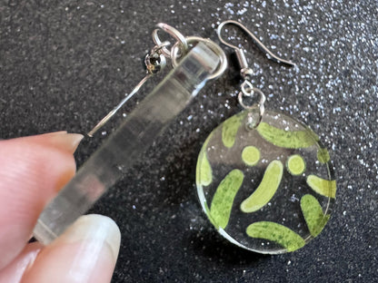 Laser Cut Pickle Earrings: Acrylic Food Jewelry