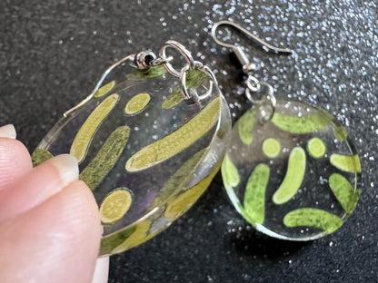 Laser Cut Pickle Earrings: Acrylic Food Jewelry
