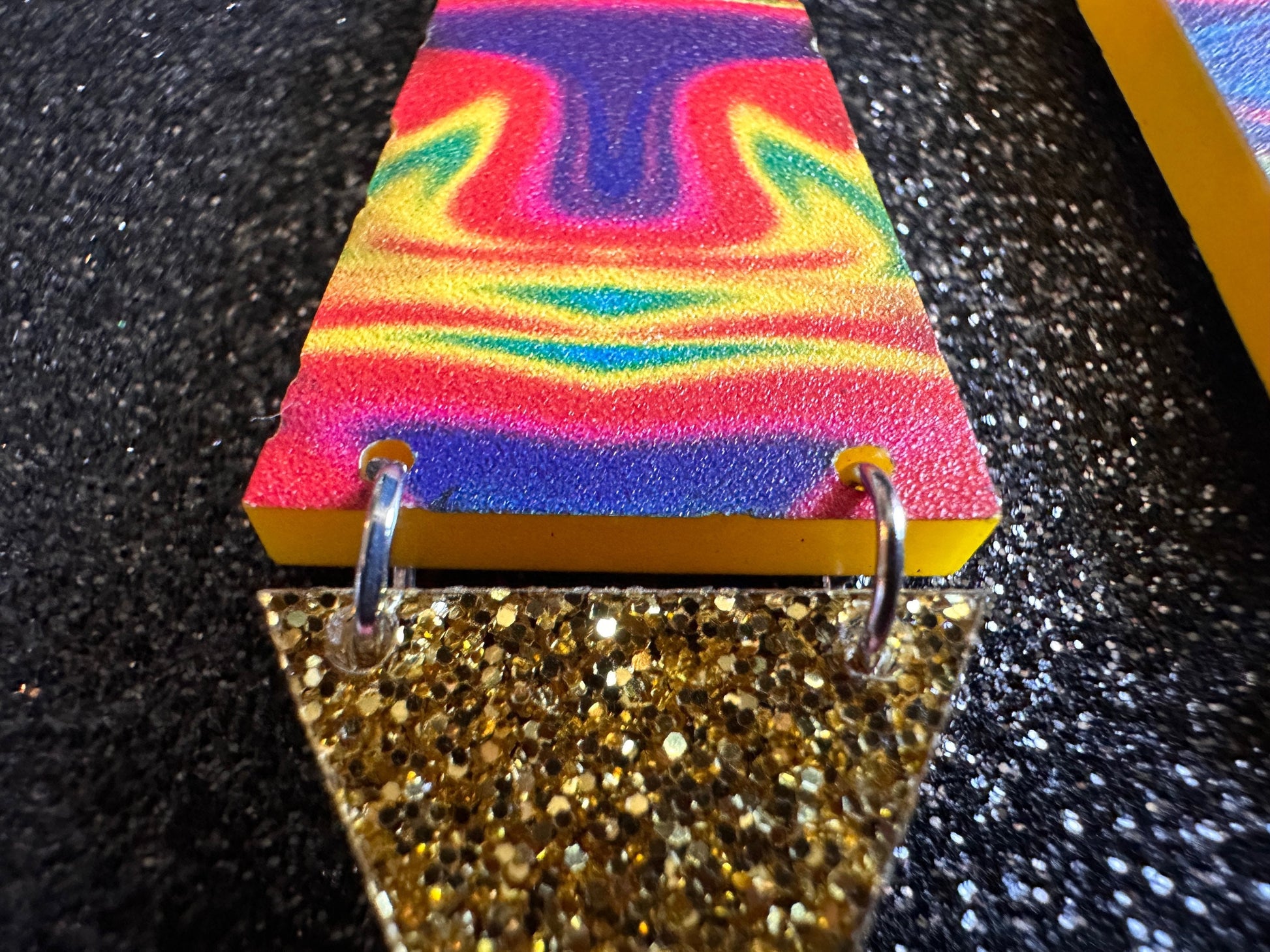 Lava Lamp Earrings: Laser Cut Acrylic Lava Lamps, Rainbow, Pop Culture, Colorful Retro Vibe, Glitter, Hippie, Best Gifts for Her/Him/Them