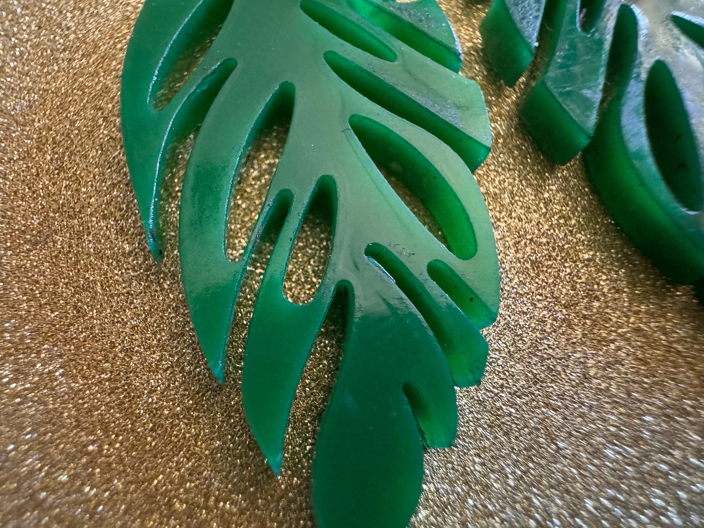 Leaf Earrings: Laser Cut Acrylic Leaves, Tropical, Green Earrings, Plants, Gifts for Her/Him/Them