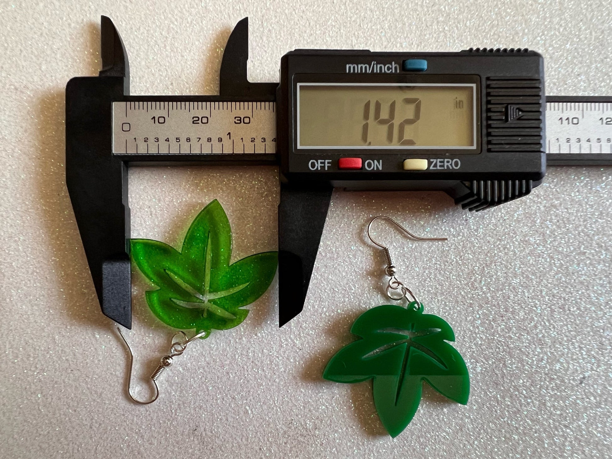 Leaf Earrings: Laser Cut Acrylic Leaves, Tropical, Green Earrings, Plants, Gifts for Her/Him/Them