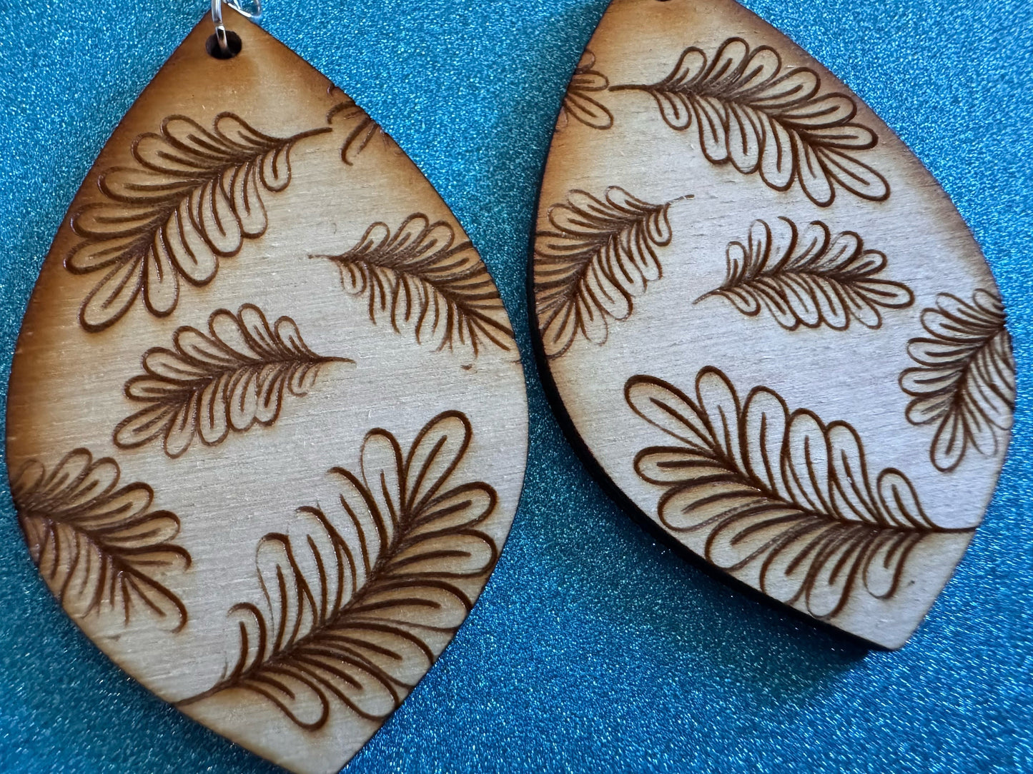 Leaf Earrings: Laser Cut Wood Leaves, Wooden, House Plant, Monstera, Lush Green Earrings, Plants, Palm Tree, Best Gifts for Her/Him/Them