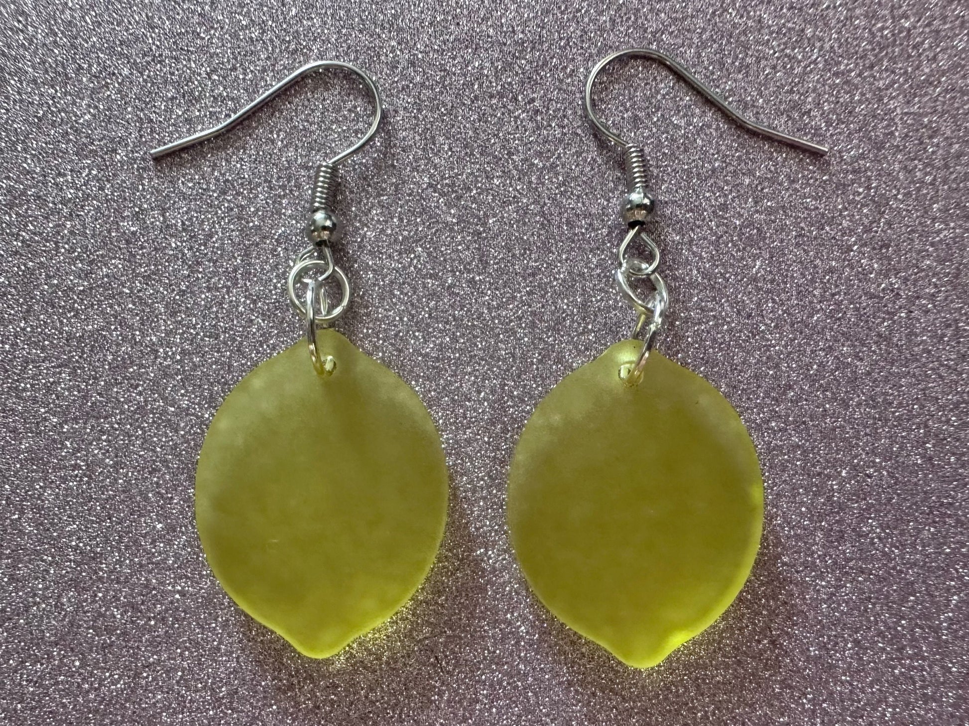 Lemon Earrings: Laser Cut Acrylic Lemons with Green Leaves, Lemonade, Fruit, Citrus, Food Earrings, Gifts for Her/Him/Them