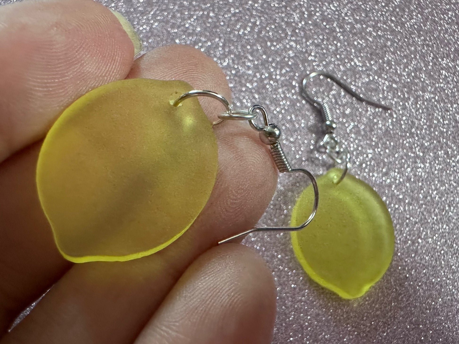 Lemon Earrings: Laser Cut Acrylic Lemons with Green Leaves, Lemonade, Fruit, Citrus, Food Earrings, Gifts for Her/Him/Them