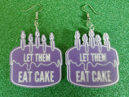 Let Them Eat Cake Earrings: Revolution, Protest, Anti-Capitalism Activism, Activist, Socialism, Political, Best Gifts for Her/Him/Them