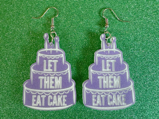 Let Them Eat Cake Earrings: Revolution, Protest, Anti-Capitalism Activism, Activist, Socialism, Political, Best Gifts for Her/Him/Them