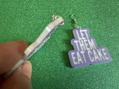 Let Them Eat Cake Earrings: Revolution, Protest, Anti-Capitalism Activism, Activist, Socialism, Political, Best Gifts for Her/Him/Them