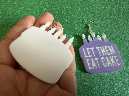 Let Them Eat Cake Earrings: Revolution, Protest, Anti-Capitalism Activism, Activist, Socialism, Political, Best Gifts for Her/Him/Them