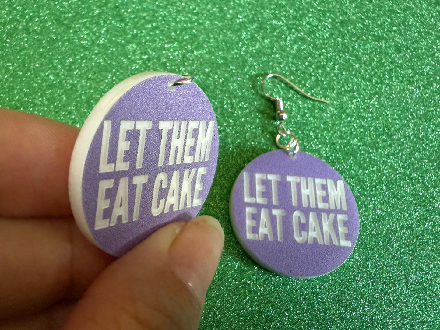 Let Them Eat Cake Earrings: Revolution, Protest, Anti-Capitalism Activism, Activist, Socialism, Political, Best Gifts for Her/Him/Them