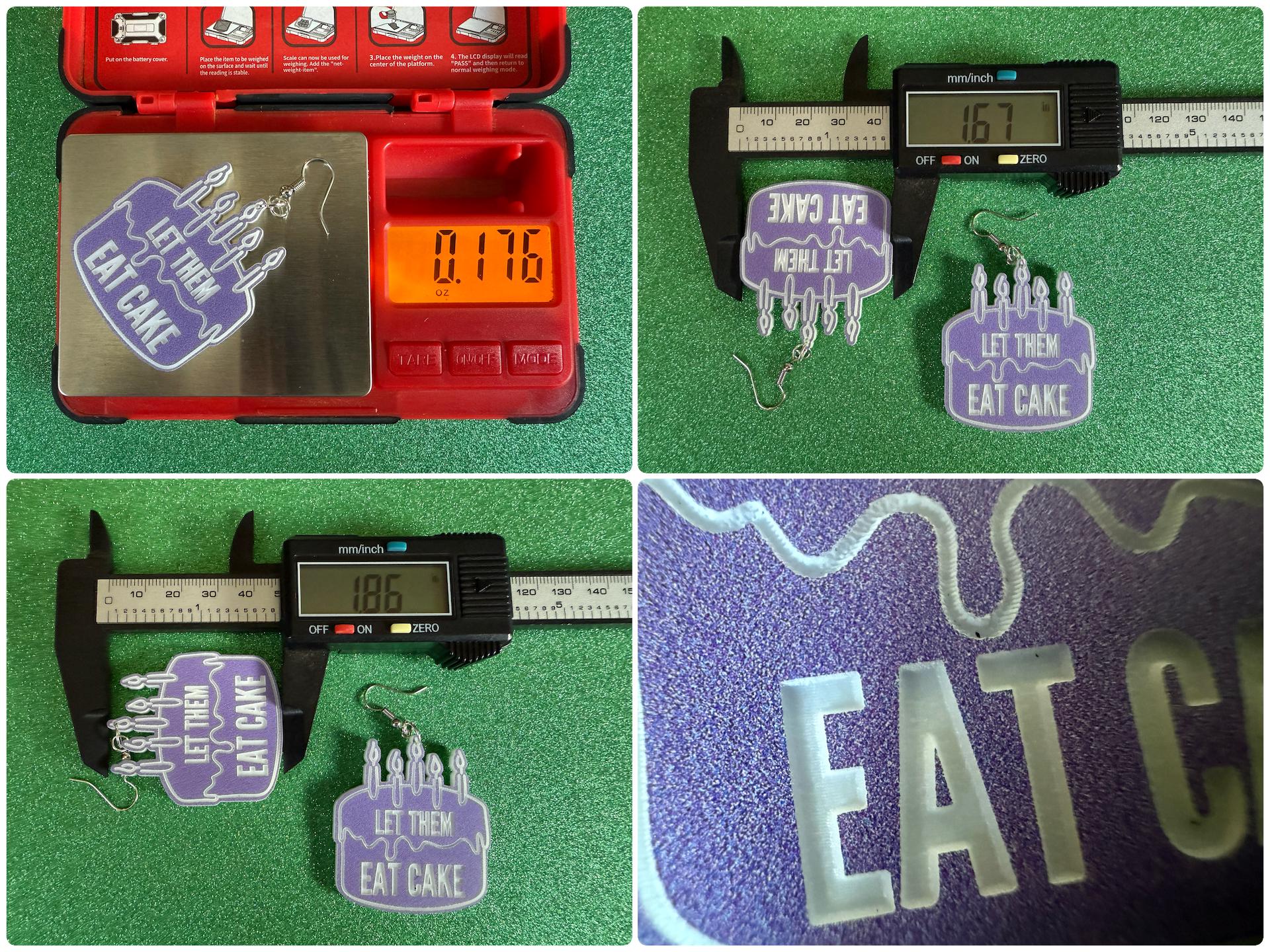 Let Them Eat Cake Earrings: Revolution, Protest, Anti-Capitalism Activism, Activist, Socialism, Political, Best Gifts for Her/Him/Them