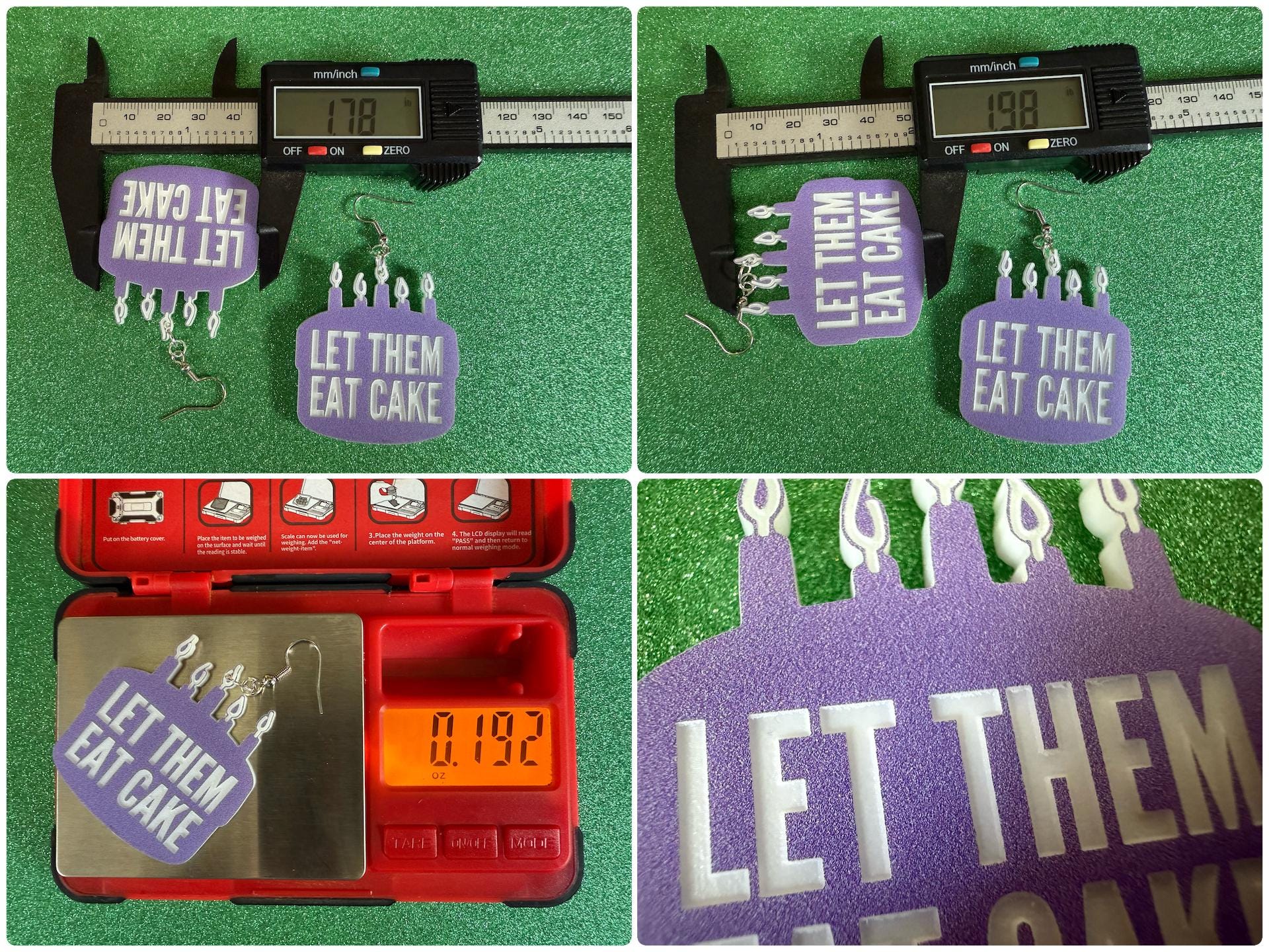 Let Them Eat Cake Earrings: Revolution, Protest, Anti-Capitalism Activism, Activist, Socialism, Political, Best Gifts for Her/Him/Them