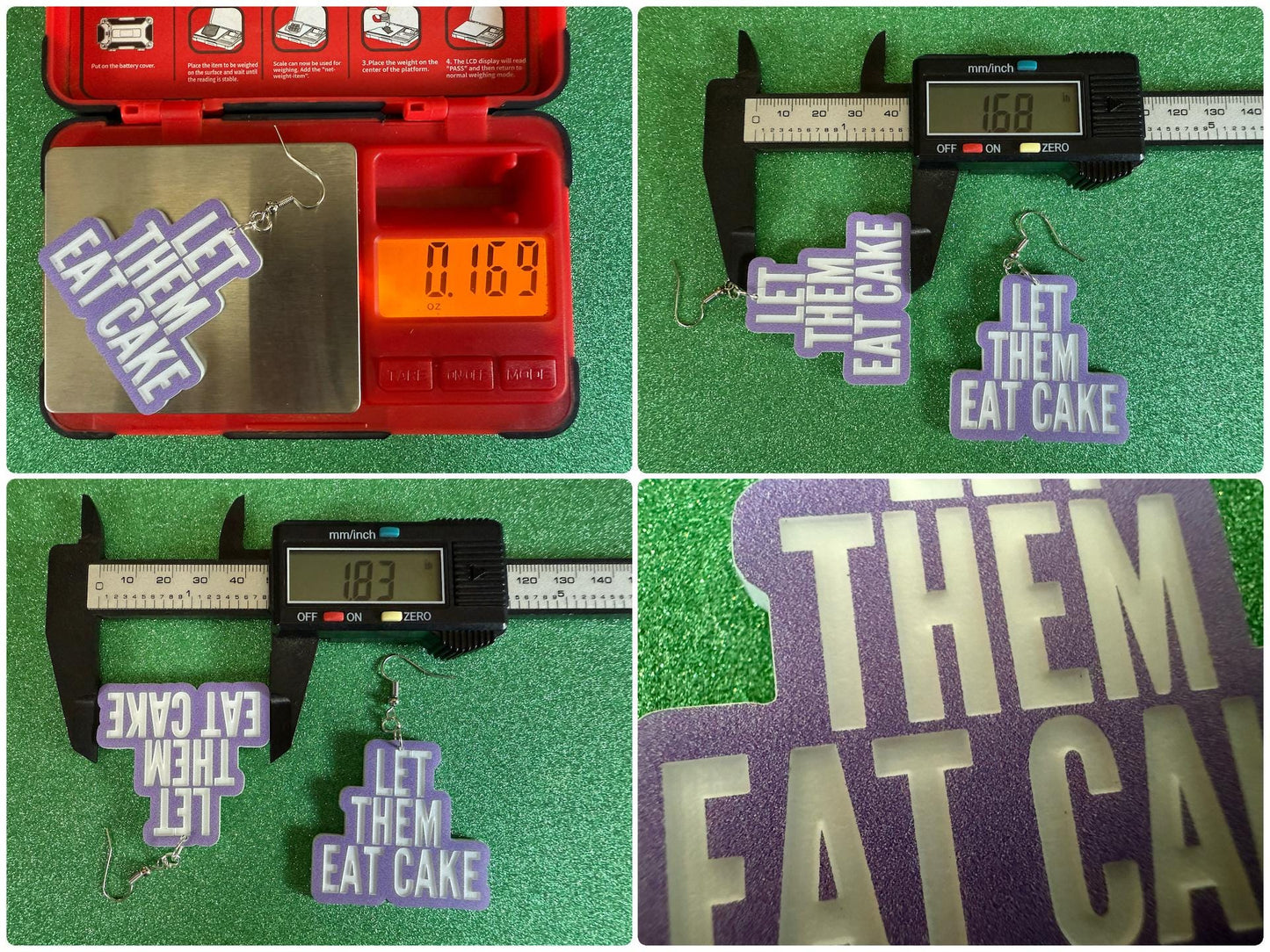 Let Them Eat Cake Earrings: Revolution, Protest, Anti-Capitalism Activism, Activist, Socialism, Political, Best Gifts for Her/Him/Them