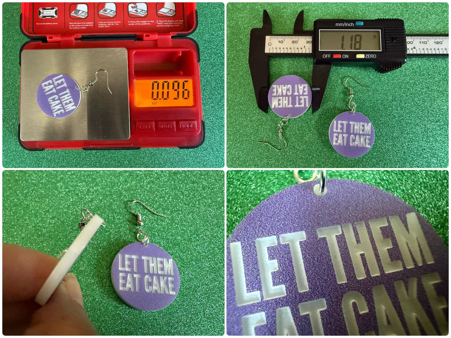 Let Them Eat Cake Earrings: Revolution, Protest, Anti-Capitalism Activism, Activist, Socialism, Political, Best Gifts for Her/Him/Them