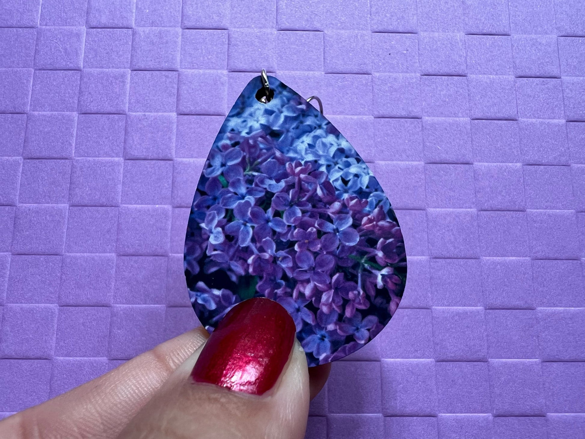 Lilac Earrings: Flower, Purple Earrings, Floral, Sublimated, Best Gifts for Her/Him/Them