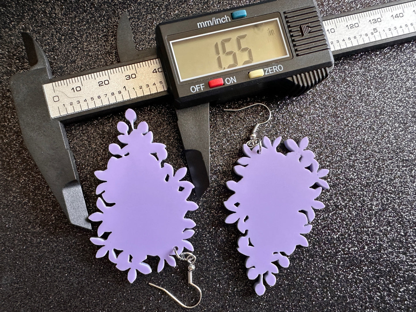Lilac Silhouette Earrings: Laser Cut Acrylic Flowers, Purple Earrings, Floral, Mother's Day Gift, Love, Best Gifts for Her/Him/Them