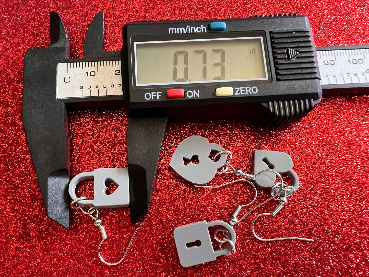 Lock Earrings: Laser Cut Acrylic Locks, Love Locks, Heart Lock, Valentine's Day, Best Gifts for Her/Him/Them