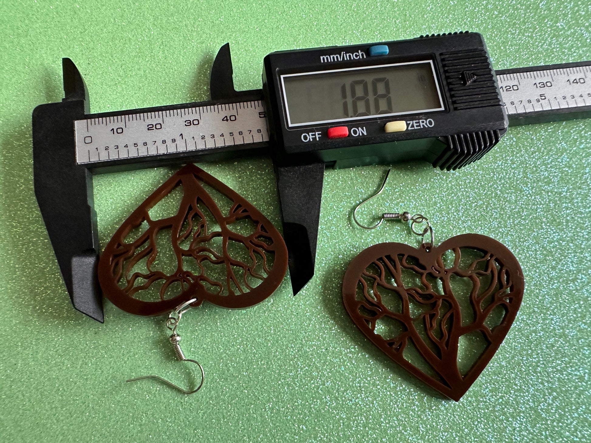 Love Tree Earrings: Laser Cut Acrylic Tree Hearts, Nature, Forest, Branches, Hearts, Love Hiking, Best Gifts for Her/Him/Them