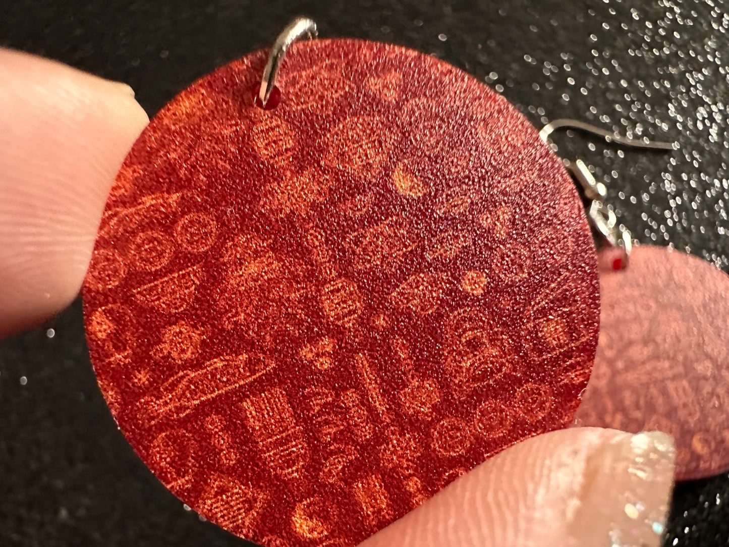 Lunar New Year Earrings: Laser Cut Acrylic Hearts, Asian Holiday, Eastern, Lanterns, Red Earrings, Chinese New Year, Gifts for Her/Him/Them