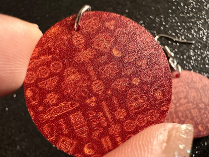 Lunar New Year Earrings: Laser Cut Acrylic Hearts, Asian Holiday, Eastern, Lanterns, Red Earrings, Chinese New Year, Gifts for Her/Him/Them