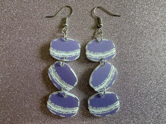 Macaron Earrings: Macaroons, Dessert, French Food, Candy, Macarons, Macaroon, Novelty Earrings, Costume Jewelry, Best Gifts for Her/Him/Them
