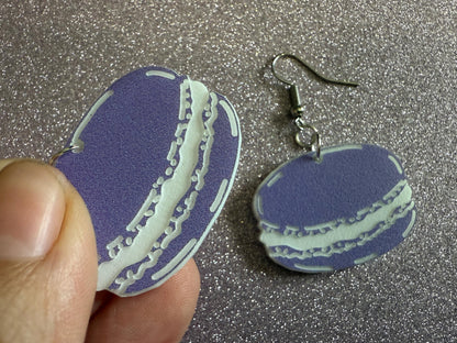 Macaron Earrings: Macaroons, Dessert, French Food, Candy, Macarons, Macaroon, Novelty Earrings, Costume Jewelry, Best Gifts for Her/Him/Them