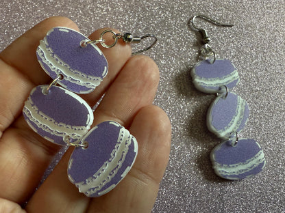 Macaron Earrings: Macaroons, Dessert, French Food, Candy, Macarons, Macaroon, Novelty Earrings, Costume Jewelry, Best Gifts for Her/Him/Them
