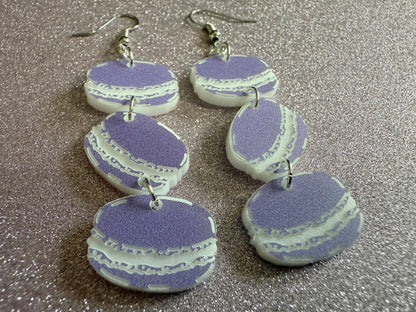 Macaron Earrings: Macaroons, Dessert, French Food, Candy, Macarons, Macaroon, Novelty Earrings, Costume Jewelry, Best Gifts for Her/Him/Them