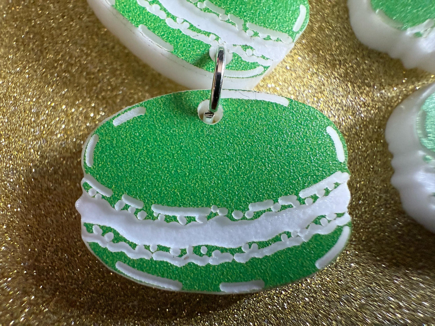 Macaron Earrings: Macaroons, Dessert, Green Food, French Macarons, Macaroon, Novelty Earrings, Costume Jewelry, Best Gifts for Her/Him/Them