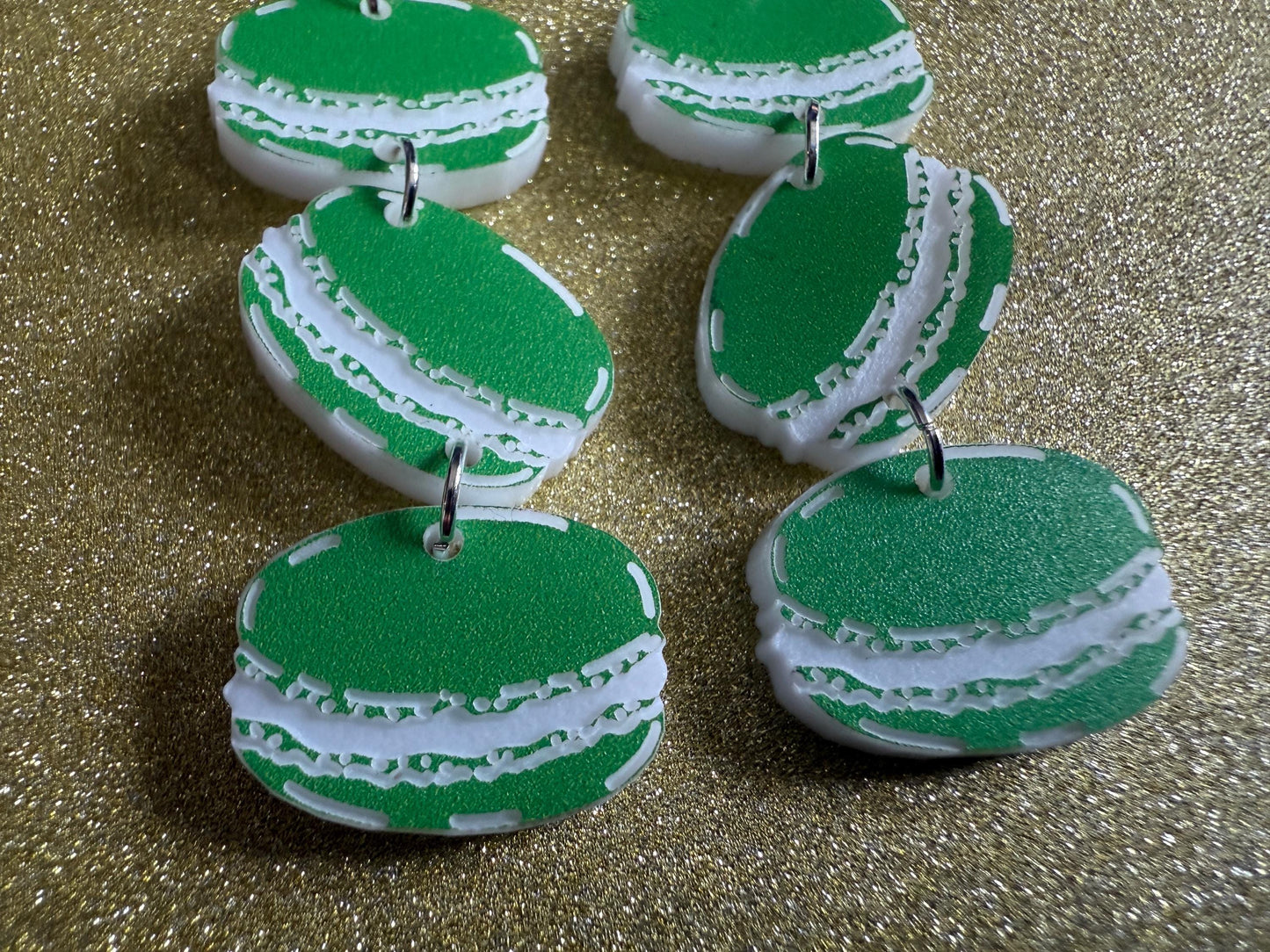 Macaron Earrings: Macaroons, Dessert, Green Food, French Macarons, Macaroon, Novelty Earrings, Costume Jewelry, Best Gifts for Her/Him/Them