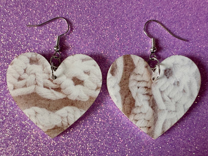 Macramé Earrings: Laser Cut Acrylic Macrame Earrings, Hobby, Knotting, Knots, Crafter, Plants, Crafts, Textile, Best Gifts for Her/Him/Them