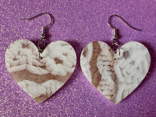 Macramé Earrings: Laser Cut Acrylic Macrame Earrings, Hobby, Knotting, Knots, Crafter, Plants, Crafts, Textile, Best Gifts for Her/Him/Them