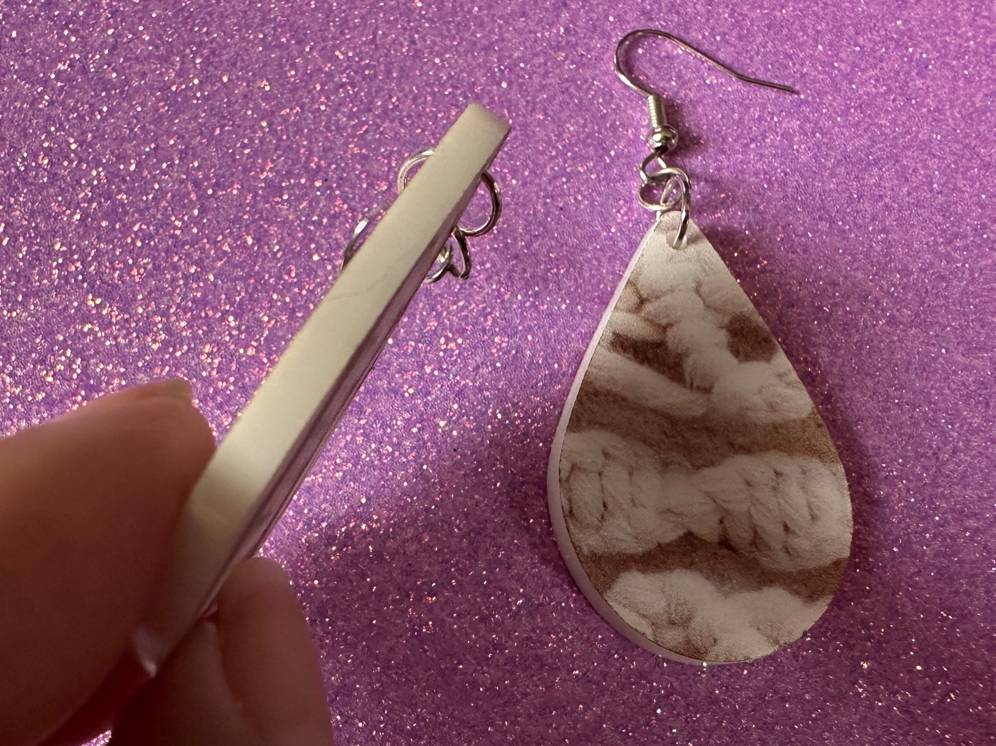 Macramé Earrings: Laser Cut Acrylic Macrame Earrings, Hobby, Knotting, Knots, Crafter, Plants, Crafts, Textile, Best Gifts for Her/Him/Them