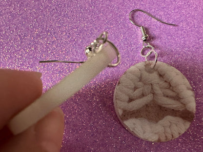 Macramé Earrings: Laser Cut Acrylic Macrame Earrings, Hobby, Knotting, Knots, Crafter, Plants, Crafts, Textile, Best Gifts for Her/Him/Them