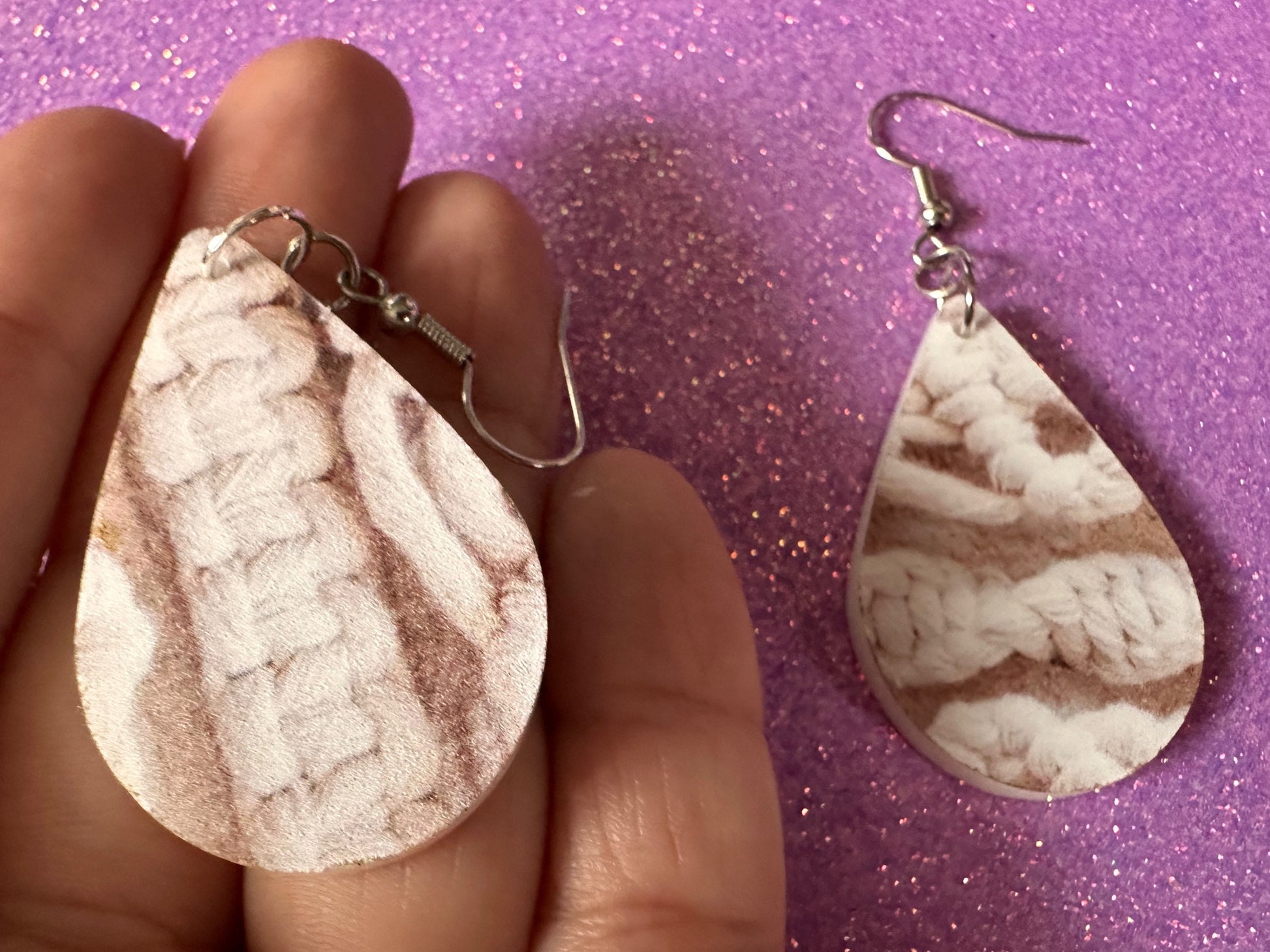 Macramé Earrings: Laser Cut Acrylic Macrame Earrings, Hobby, Knotting, Knots, Crafter, Plants, Crafts, Textile, Best Gifts for Her/Him/Them