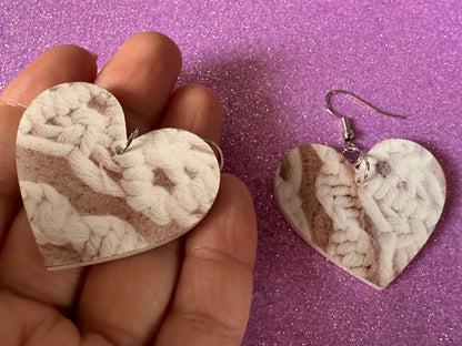 Macramé Earrings: Laser Cut Acrylic Macrame Earrings, Hobby, Knotting, Knots, Crafter, Plants, Crafts, Textile, Best Gifts for Her/Him/Them