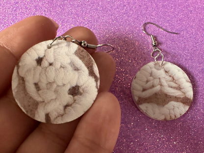 Macramé Earrings: Laser Cut Acrylic Macrame Earrings, Hobby, Knotting, Knots, Crafter, Plants, Crafts, Textile, Best Gifts for Her/Him/Them
